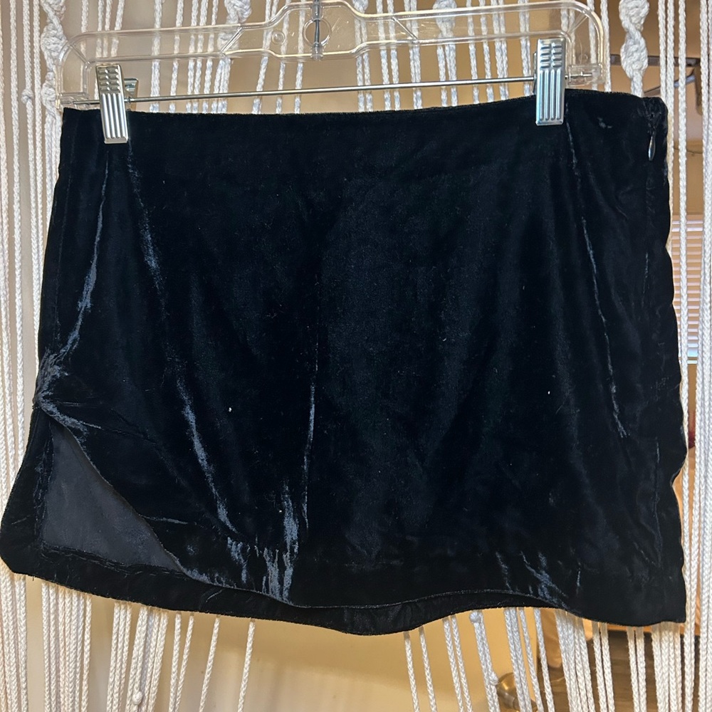 Free people suede mini skirt